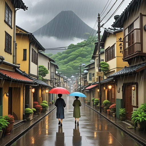 在一个小镇上，有一位老人喜欢在雨中散步。一天，一场大雨不可避免地倾盆而下。尽管如此，老人还是决定像往常一样散步。不可避免地，他在一个湿滑的地方滑倒了。幸运的是，一个路人看到了他并帮助他站起来。老人微笑着说：‘即使在不可避免的情况下，善良总是能找到出路。’